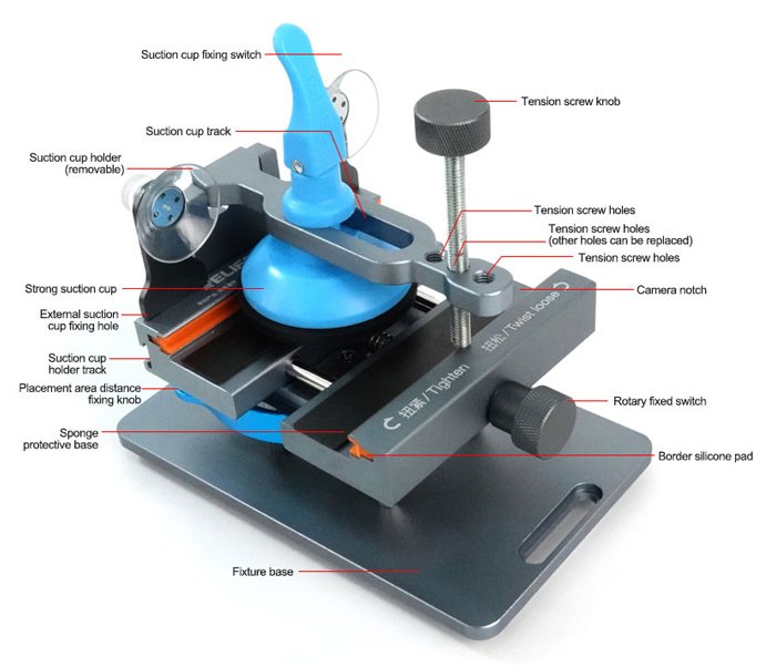 diachoristis LCD othonis Plus gia episkeyes kiniton Smartphone tools 4