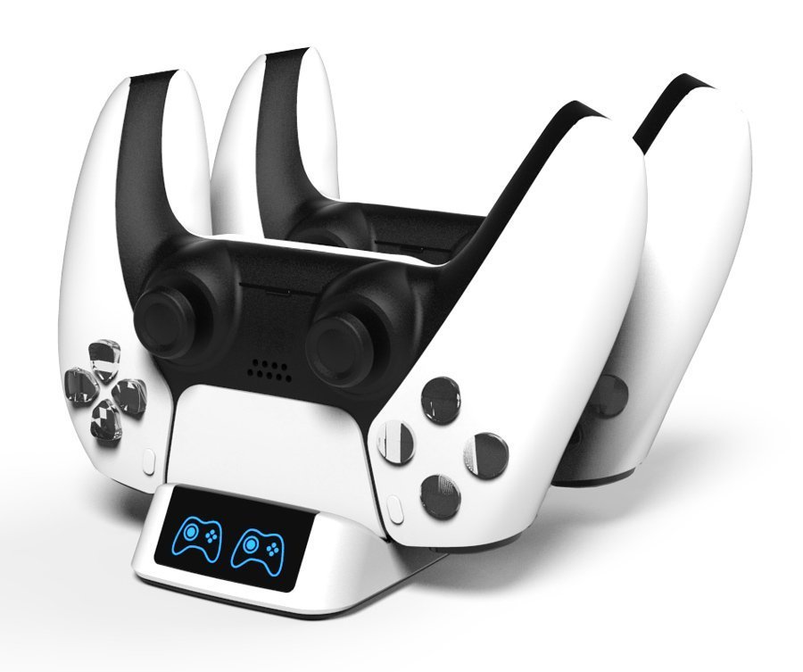 vasi fortisis gamepad gia 2x PS5 DualSense, leyki 3621 Fortistis 2