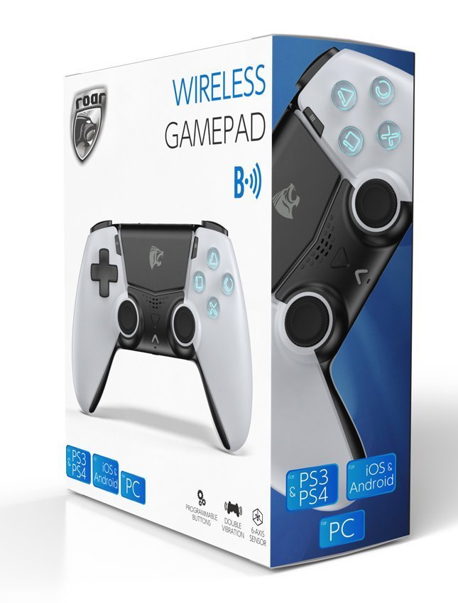 ROAR bluetooth gamepad για PS3/PS4, PC, iOs & android, λευκό 4193 - Image 4