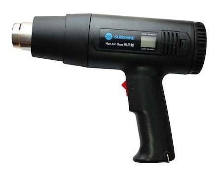 SUNSHINE πιστόλι θερμού αέρα , 2 ταχύτητες, LCD, 1800W, μαύρο 4467
