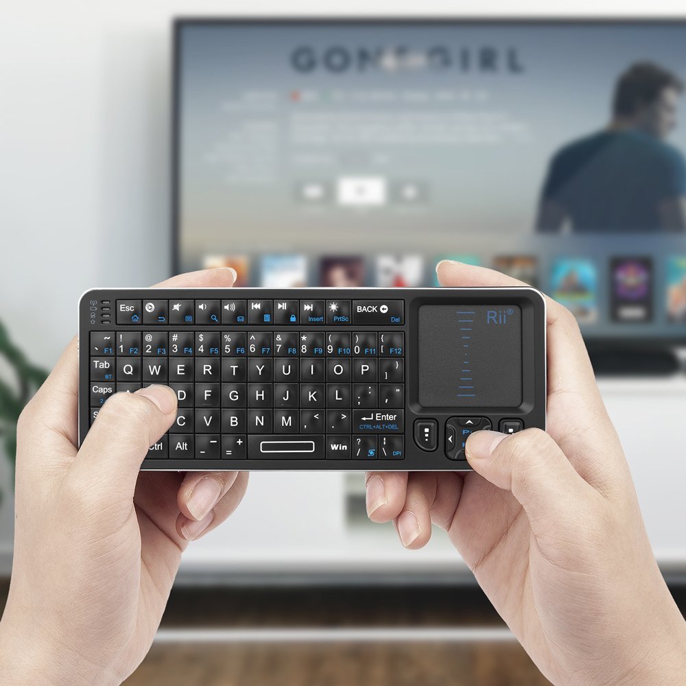 RIITEK ασύρματο mini πληκτρολόγιο K06, backlit, Bluetooth/2.4GHz, μαύρο 6374 - Image 3