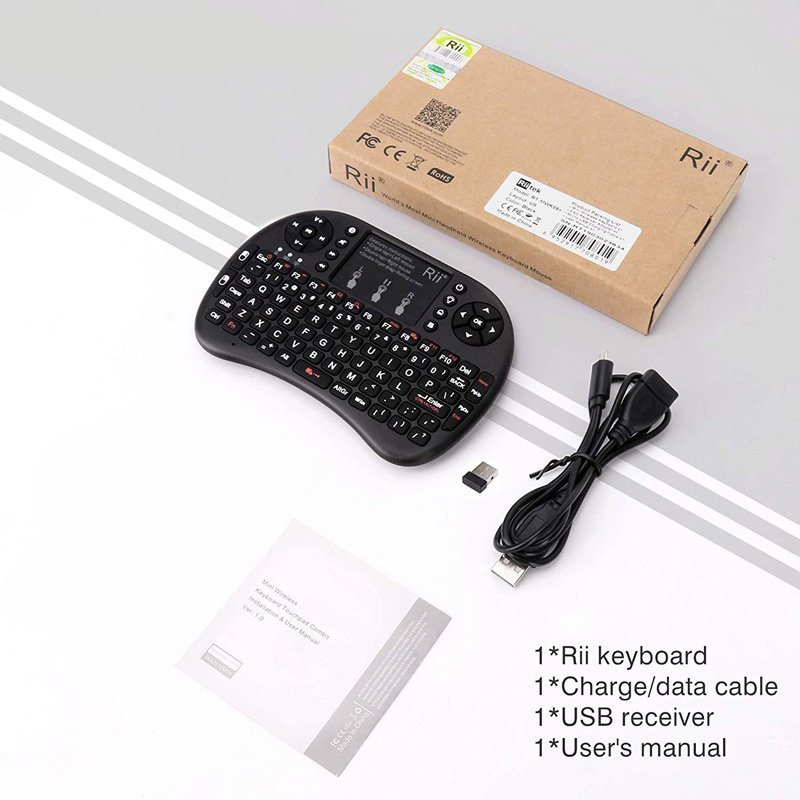 asyrmato pliktrologio Mini i8+ me touchpad, backlit, 2.4GHz 795 All in One 7