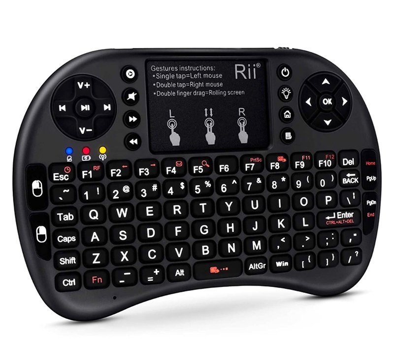 RIITEK ασύρματο πληκτρολόγιο Mini i8+ με touchpad, backlit, 2.4GHz 795