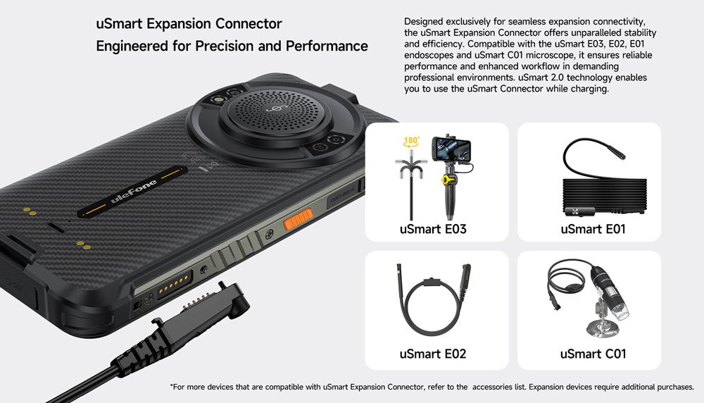 ULEFONE smartphone ugKing με ηχείο 3.5W, 5.99", 8/256GB, 9600mAh, IP68/IP69K, μαύρο 9714 - Image 8