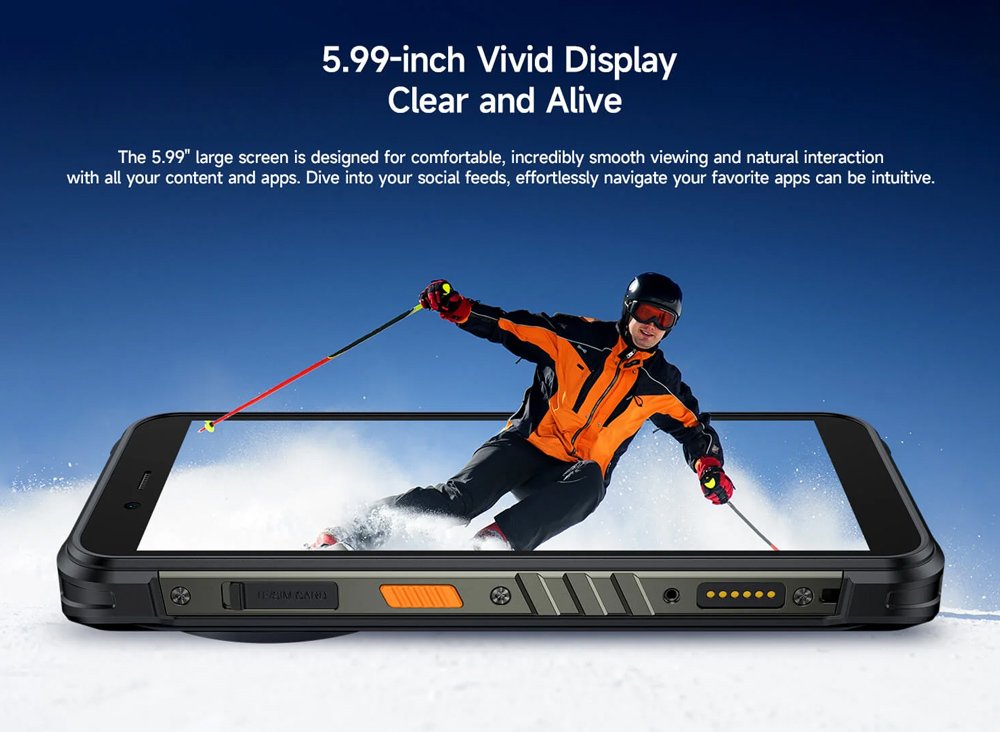 ULEFONE smartphone ugKing με ηχείο 3.5W, 5.99", 8/256GB, 9600mAh, IP68/IP69K, μαύρο 9714 - Image 15