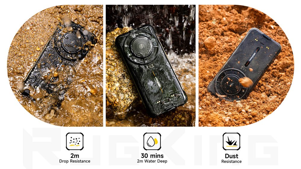 ULEFONE smartphone ugKing με ηχείο 3.5W, 5.99", 8/256GB, 9600mAh, IP68/IP69K, μαύρο 9714 - Image 17