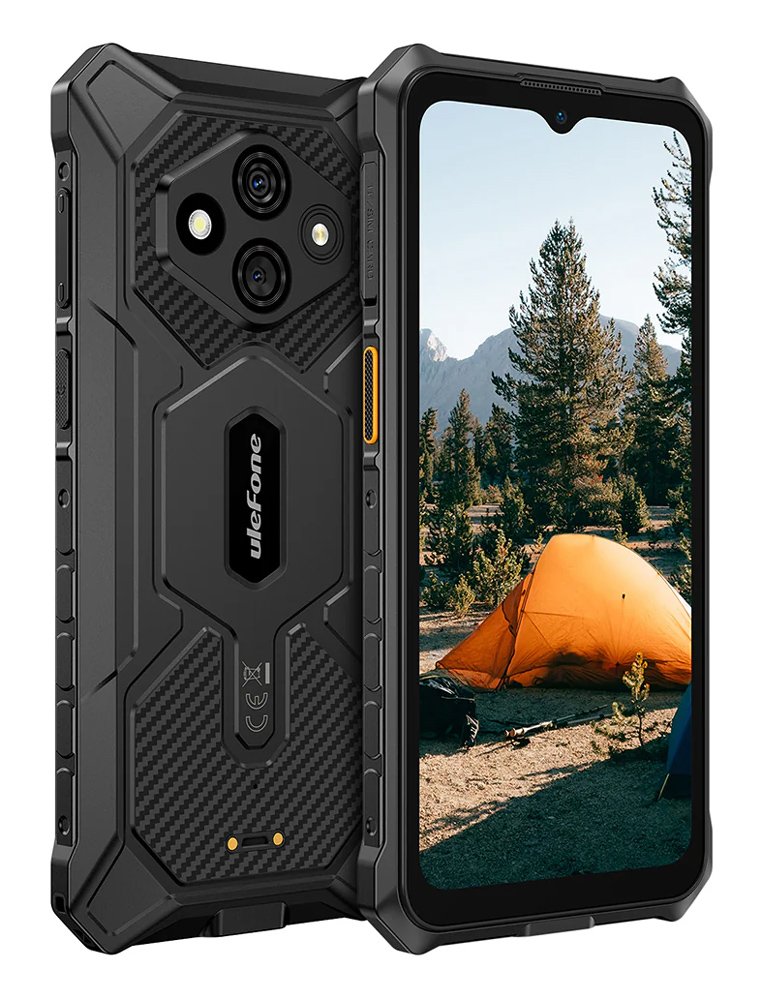 smartphone ugKing 3 Pro, 6.56", 8/128GB, 5700mAh, IP68/IP69K, mayro 9761 6" kai ano