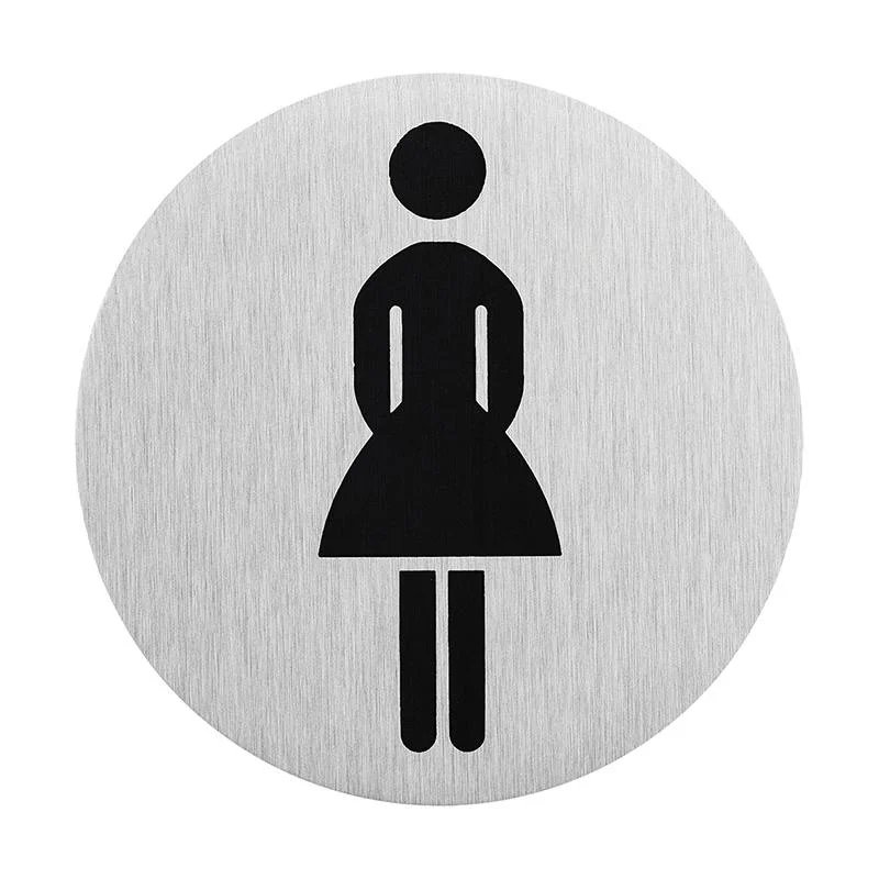 SEILFLECHTER πινακίδα WC γυναικών 972090, αυτοκόλλητη, Φ75mm 7734