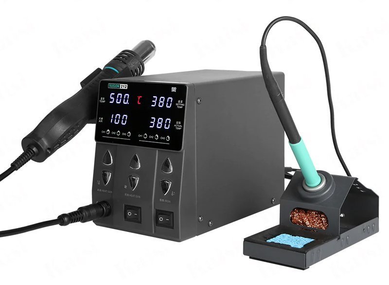 SUGON σταθμός συγκόλλησης 212 με κολλητήρι & air gun, 760W, 200-450 °C 6267