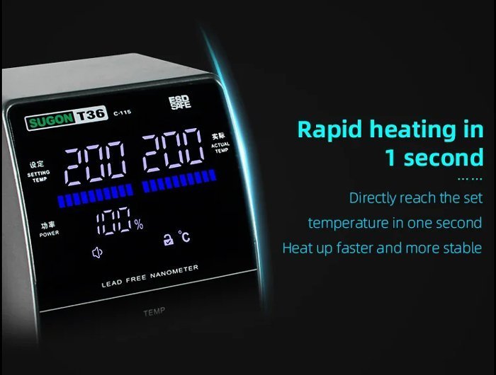 psifiakos stathmos sygkollisis T36 me kollitiri, 120W, 200-450 °C 6266 Stathmos sygkollisis 2