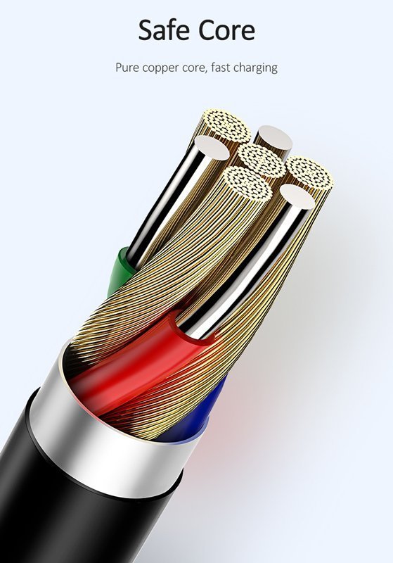 kalodio Lightning se USB US-, 2A, 1m, mayro 4920 1m
