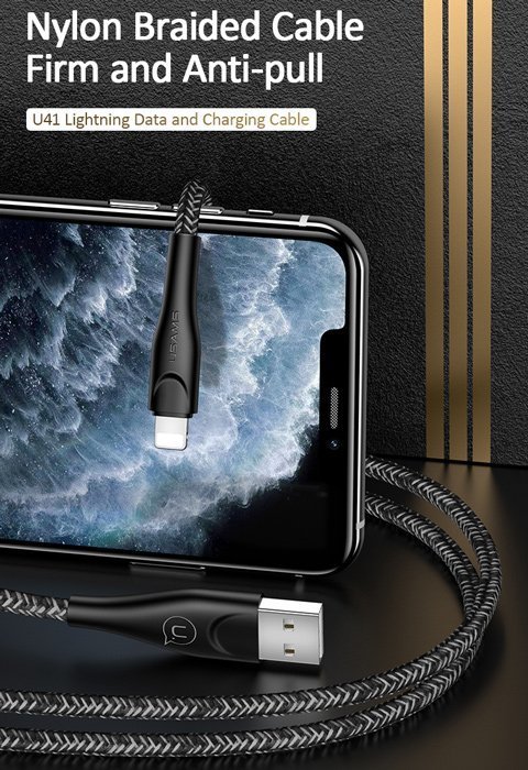 USAMS καλώδιο Lightning σε USB US-, 2A, 1m, μαύρο 6066 - Image 2