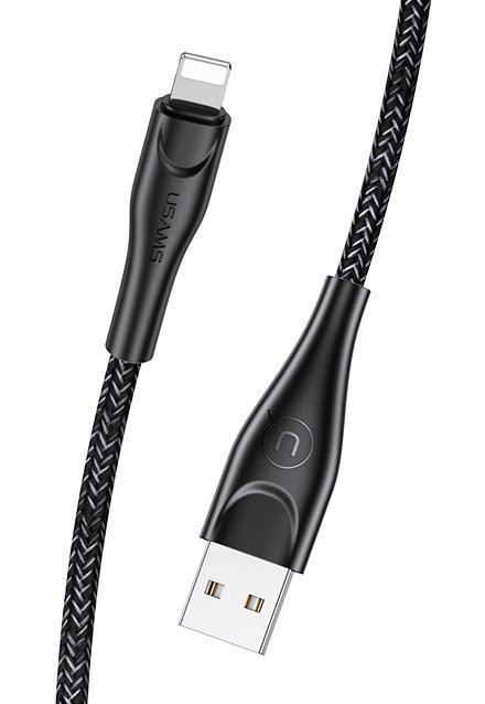 USAMS καλώδιο Lightning σε USB US-, 2A, 1m, μαύρο 6066