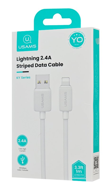 UAM kalodio Lightning se UB U-, 2.4A, 480Mbps, 1m, leyko 1m