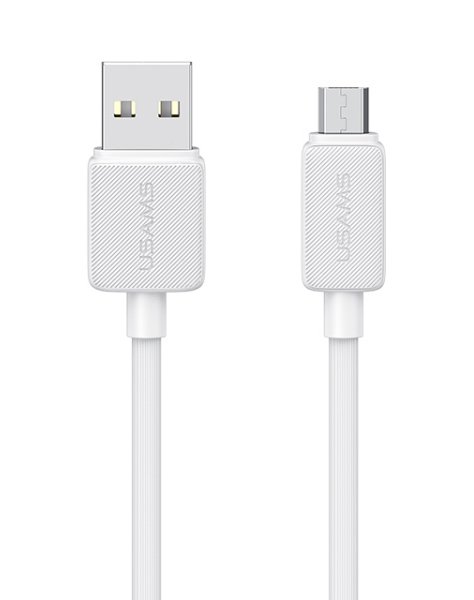 USAMS καλώδιο micro USB σε USB US-, 2A, 480Mbps, 1m, λευκό