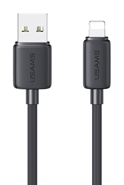 USAMS καλώδιο Lightning σε USB US-, 2.4A, 480Mbps, 2m, μαύρο
