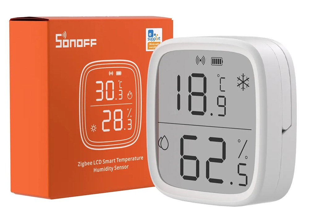 SONOFF smart θερμόμετρο & υγρασιόμετρο , LCD, ZigBee 5499 - Image 2