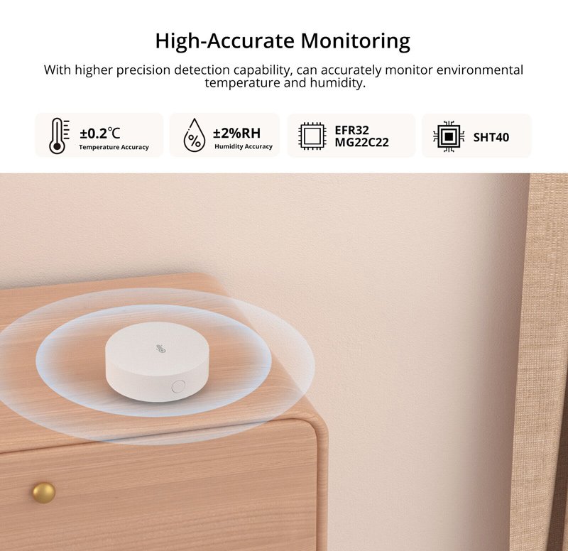 SONOFF smart αισθητήρας θερμοκρασίας & υγρασίας , ZigBee 6404 - Image 5