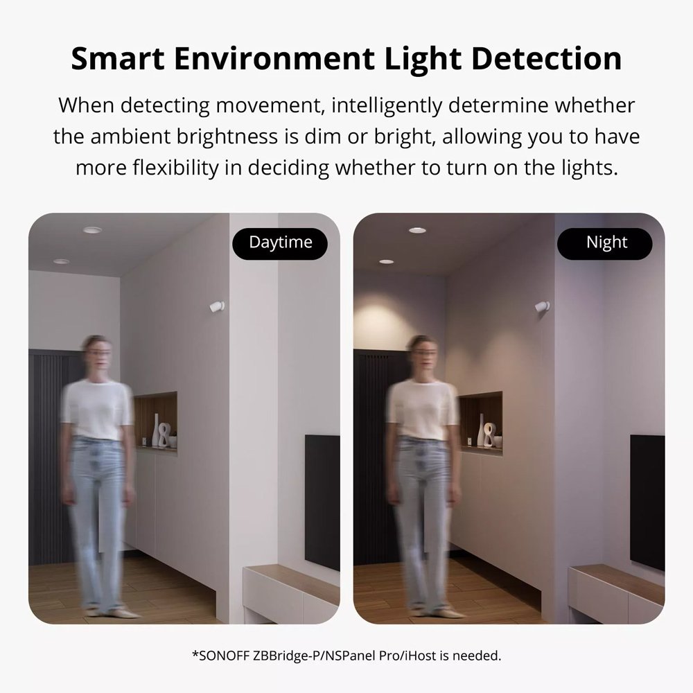 SONOFF smart ανιχνευτής κίνησης , ZigBee, μπαταρίας, λευκός 7462 - Image 7