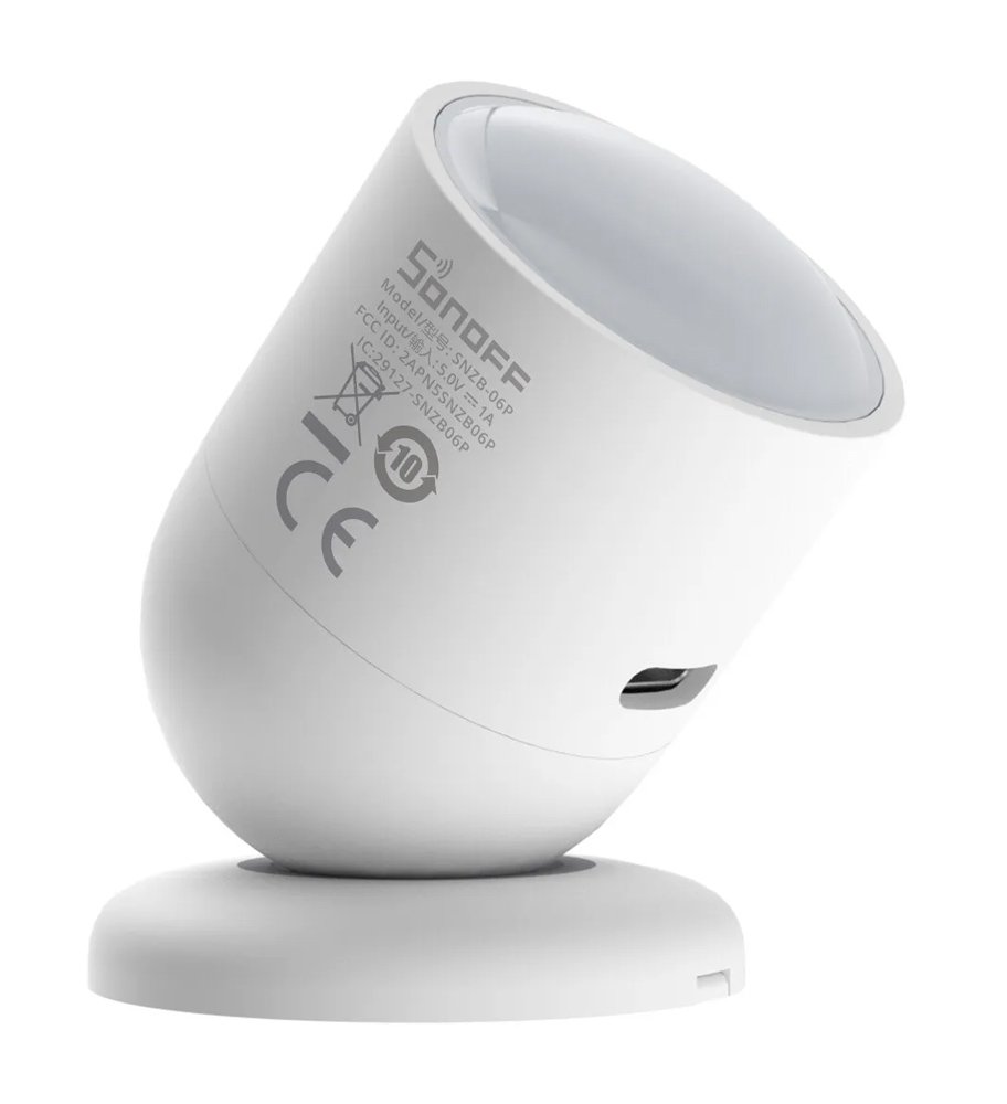 SONOFF smart ανιχνευτής κίνησης με αισθητήρα φωτός, ZigBee, λευκός 7464
