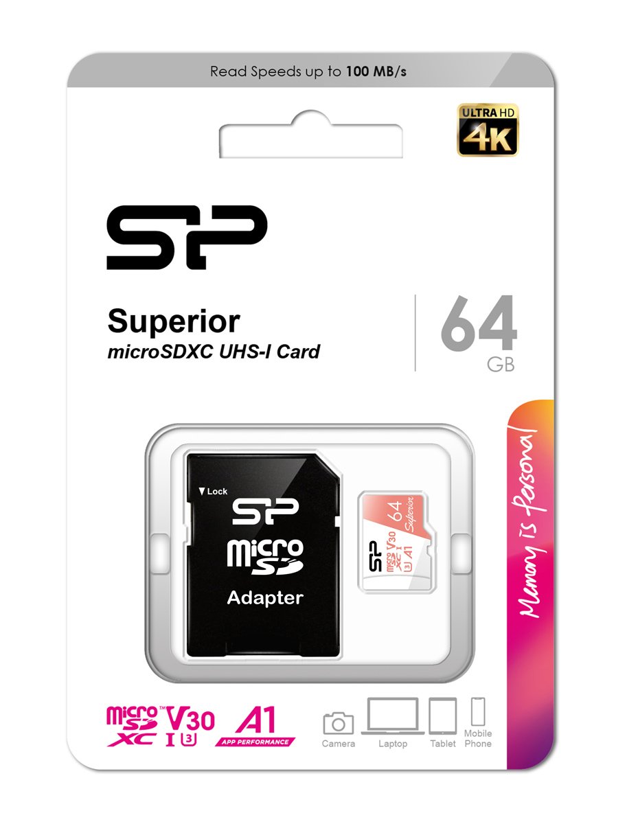 ILICON POWER κάρτα μνήμης microDXC uperior, 64GB, C10 UH-I U3 A1 V30 9043 - Image 3