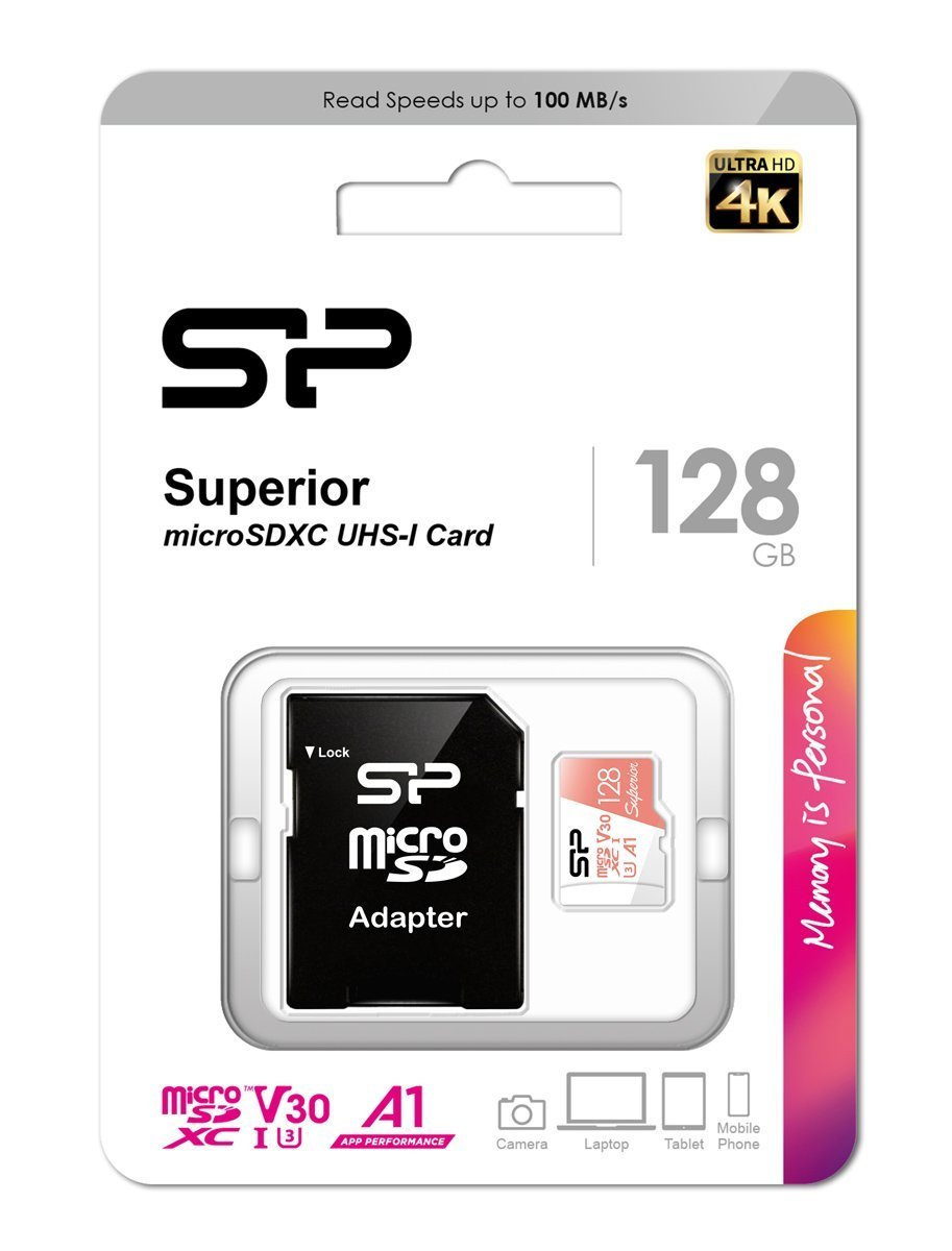 ILICON POWER karta mnimis microDXC uperior, 128GB, C10 UH-I U3 A1 V30 9044 ~128GB 3
