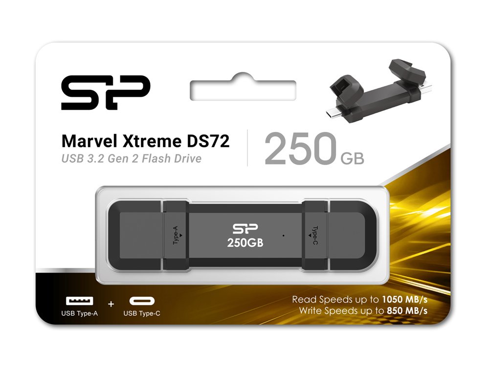 ILICON POWER εξωτερικός D Marvel Xtreme D72, UB-C/UB 3.2, 250GB, μαύρο 7693 - Image 5