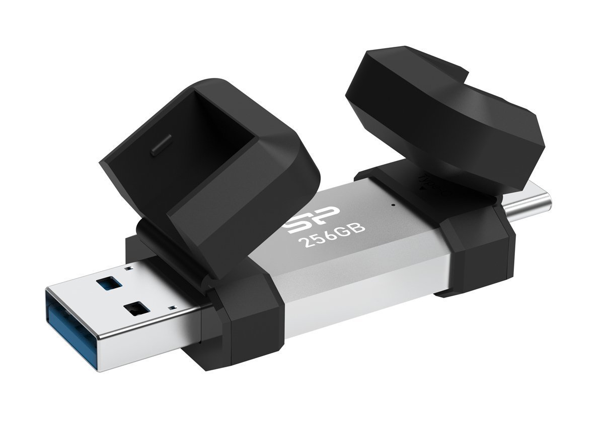 ILICON POWER UB Flash Drive C51, UB/UB-C, 256GB, 200MBps, ασημί 7042