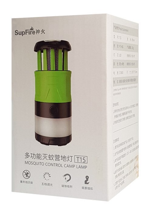 SUPFIRE φακός camping με εντομοπαγίδα T15, 500Lm, 5W 3019 - Image 5