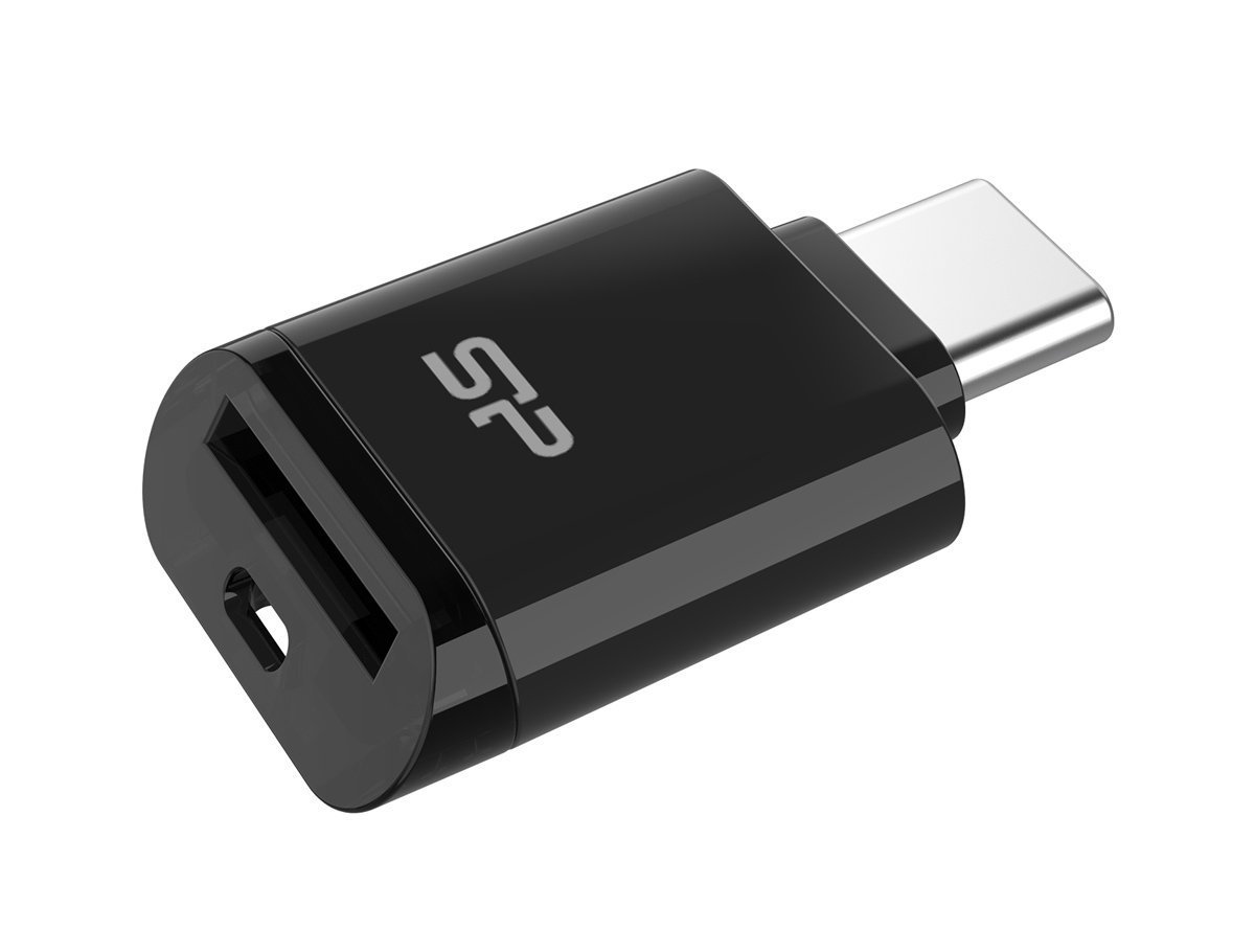ILICON POWER card reader C200 για micro D, UB-C, UB 3.2, 180/165MBps, μαύρο 8805
