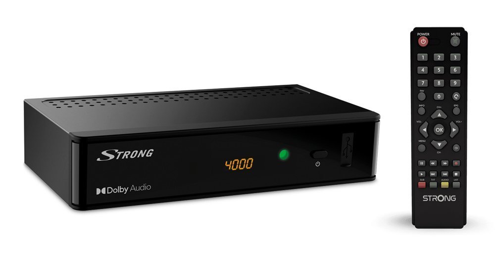 STRONG ψηφιακός δέκτης  με τηλεχειριστήριο, DVB-T2, HEVC 7358
