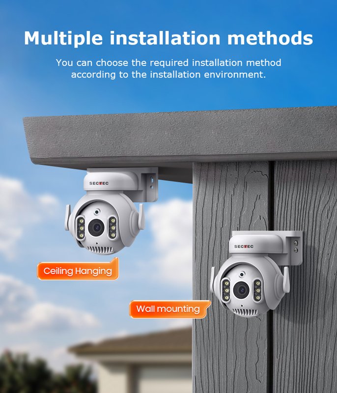 SECTEC smart κάμερα , 3MP, WiFi, SD, PTZ, IP65 7356 - Image 8