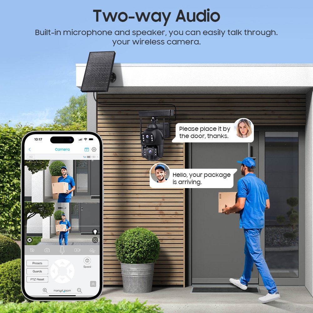 smart iliaki kamera, dual lens, 3MP, 4G, SD, PTZ, IP66 9465 4G