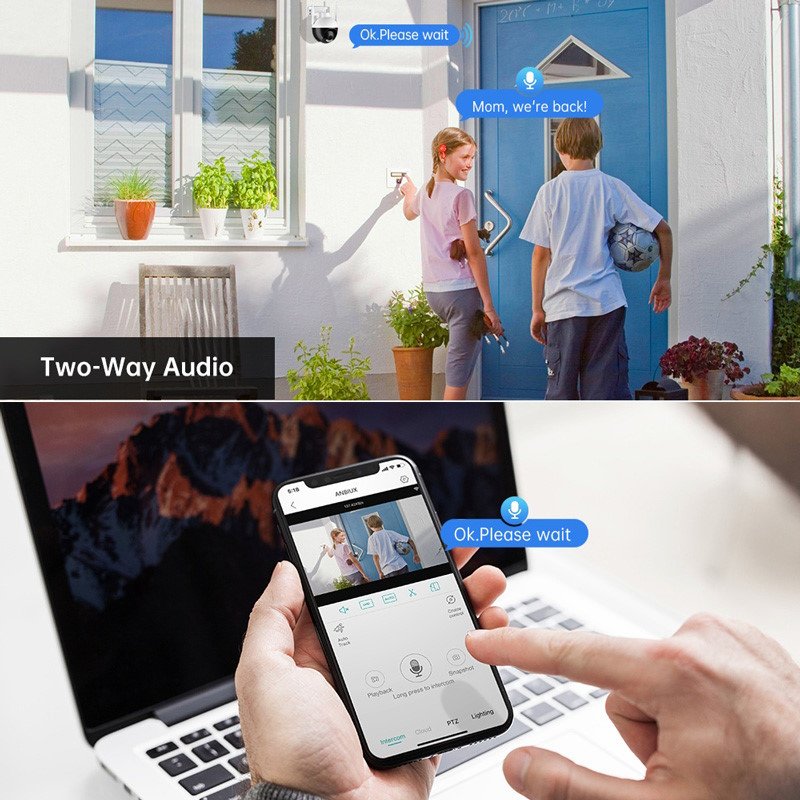smart kamera, 4MP, WiFi, PTZ, IP65 5275 outdoor