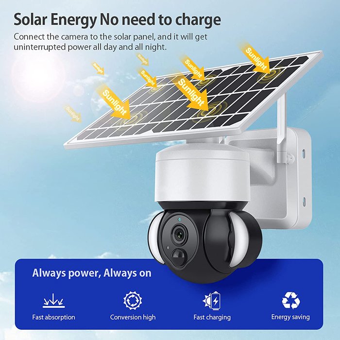smart iliaki kamera me provoleis, 3MP, Wi-Fi, PTZ 4248 outdoor