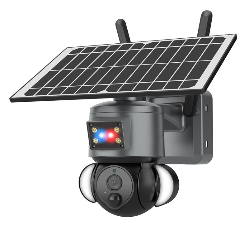 SECTEC smart ηλιακή κάμερα  με προβολείς, 3MP, 4G, PTZ 4153