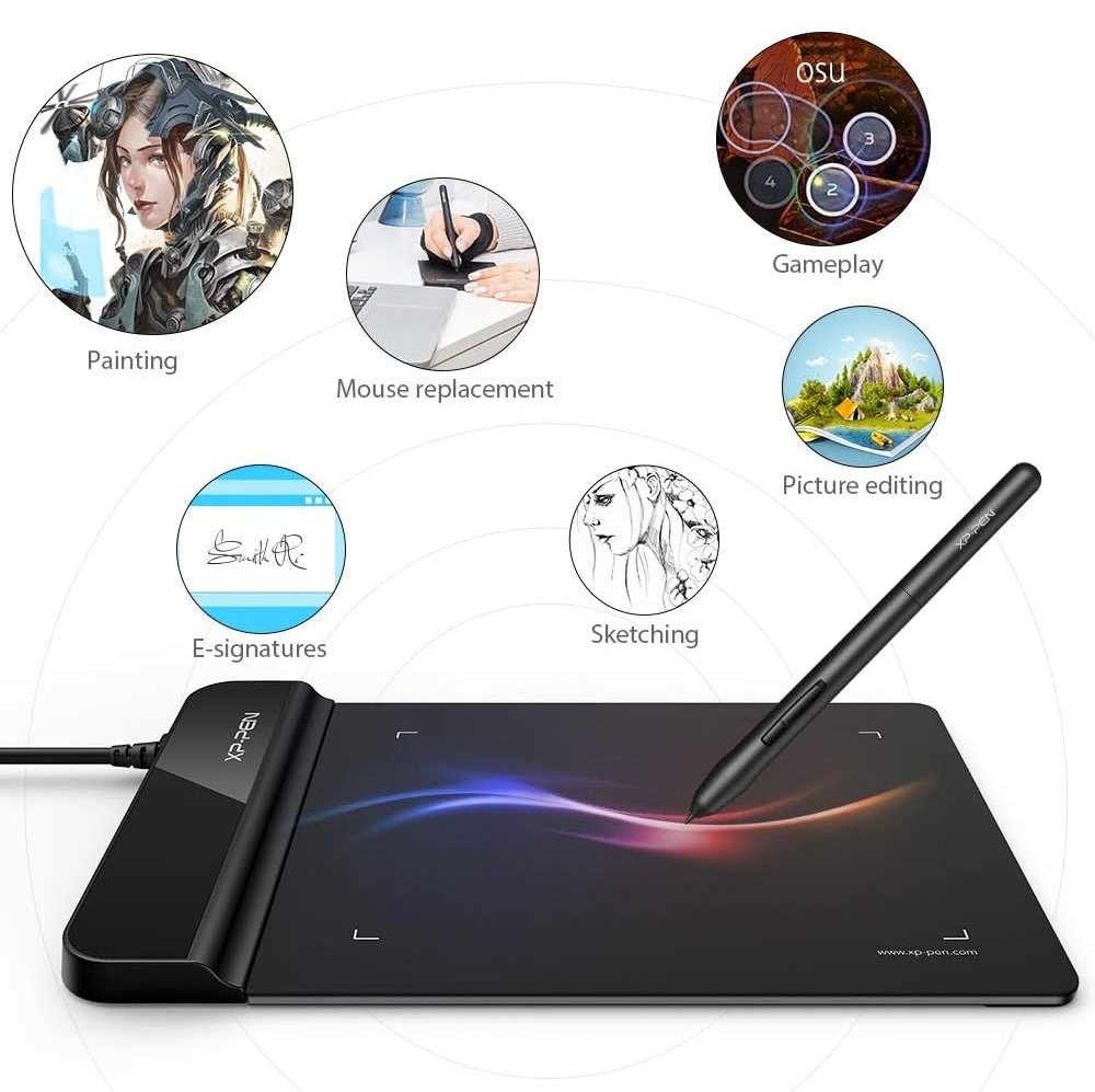 XP-PEN ταμπλέτα σχεδίασης με γραφίδα tar G430, 101.6x76.2mm, μαύρο 9469 - Image 2