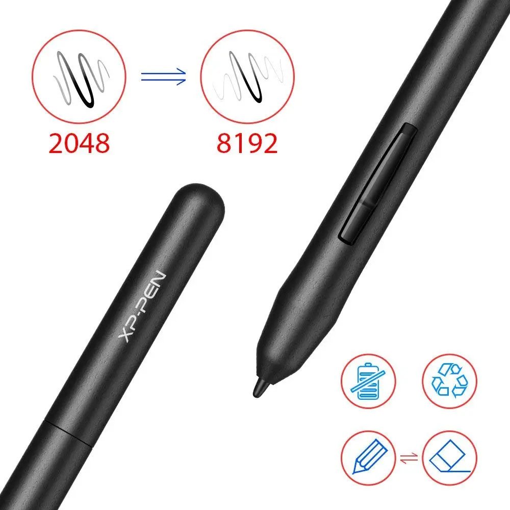 XP-PEN ταμπλέτα σχεδίασης με γραφίδα tar G430, 101.6x76.2mm, μαύρο 9469 - Image 4
