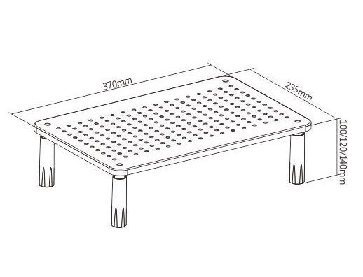 BRATECK επιτραπέζια βάση οθόνης/laptop , 13-32", έως 20kg 4711 - Image 6