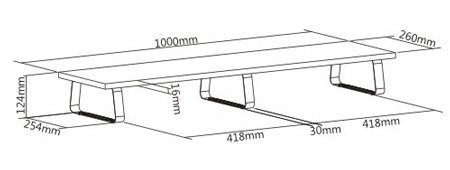 epitrapezia vasi gia 2x othones/laptop, 13-32", eos 20kg, mayri 8759 Epitrapezia