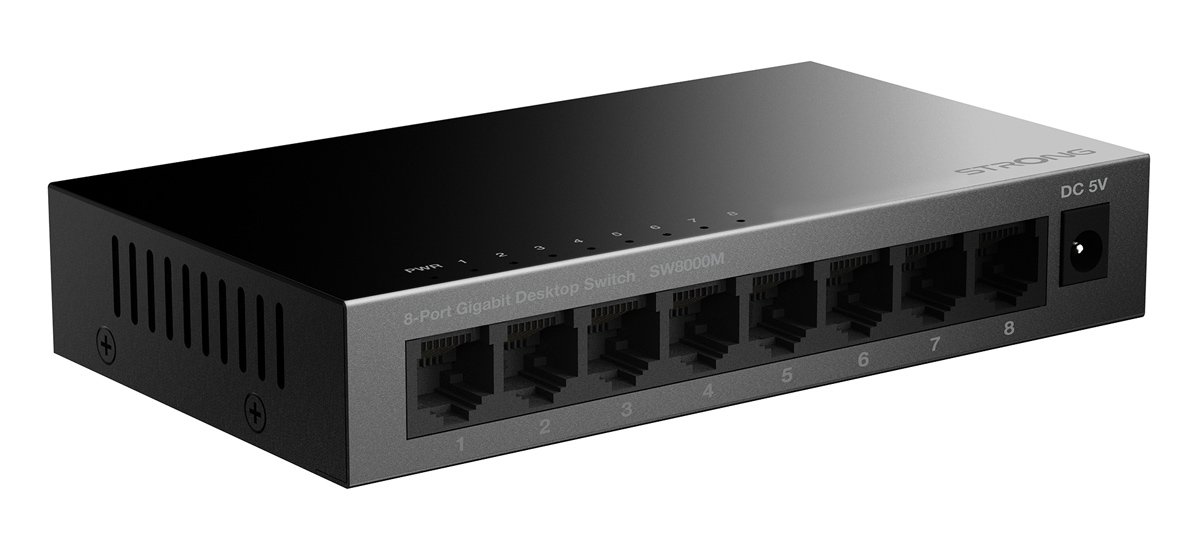 STRONG switch 5000M, 8x Gigabit θύρες, 1000Mbps 7375
