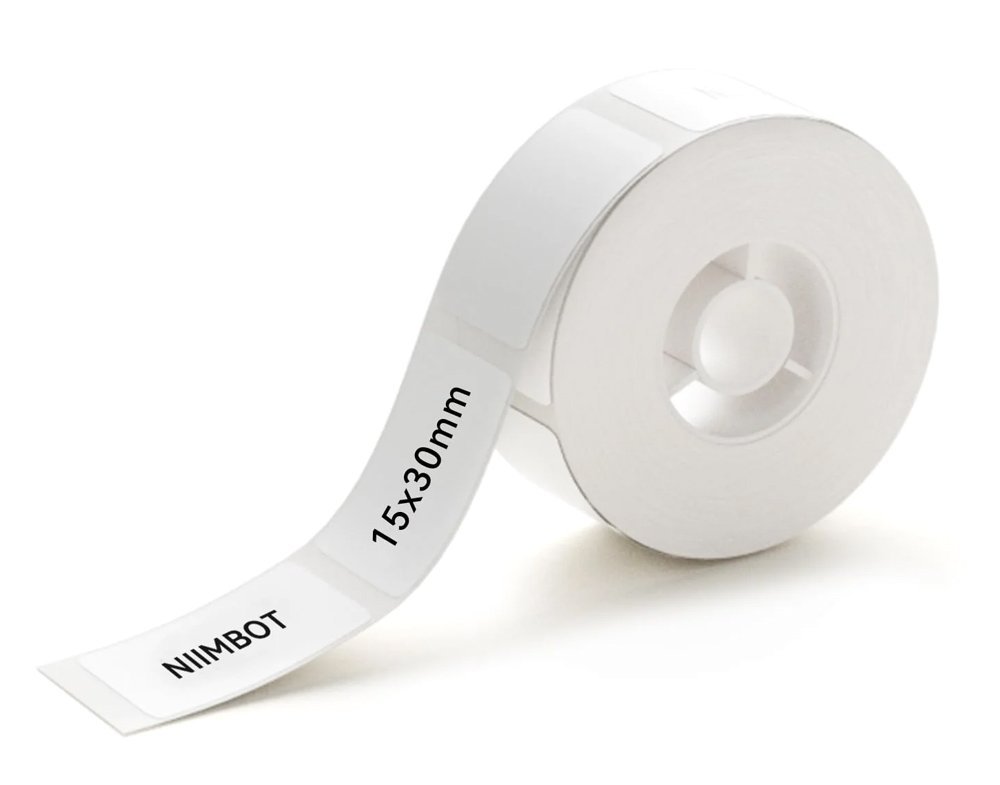 NIIMBOT ρολό θερμικών αυτοκόλλητων ετικετών , 15x30mm, 210 ετικέτες, λευκό 7710