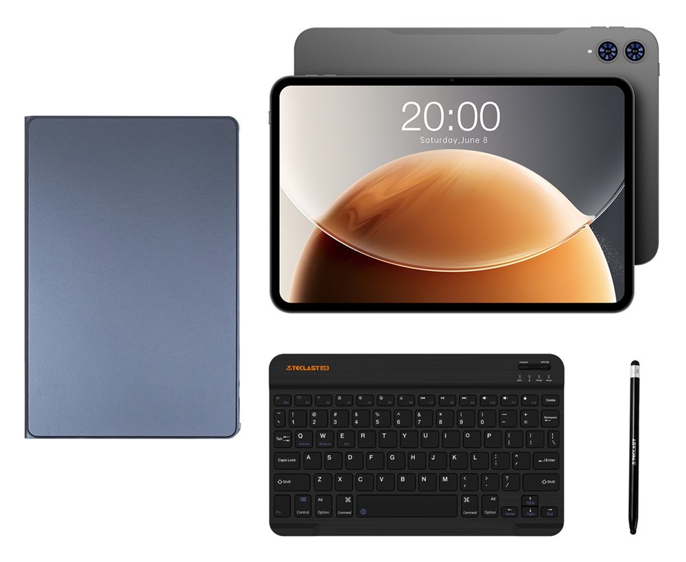 TECLAST tablet  με πληκτρολόγιο/στυλό αφής/θήκη, 13.4", 6/128GB, 4G, Android 15, 8000mAh, γκρι