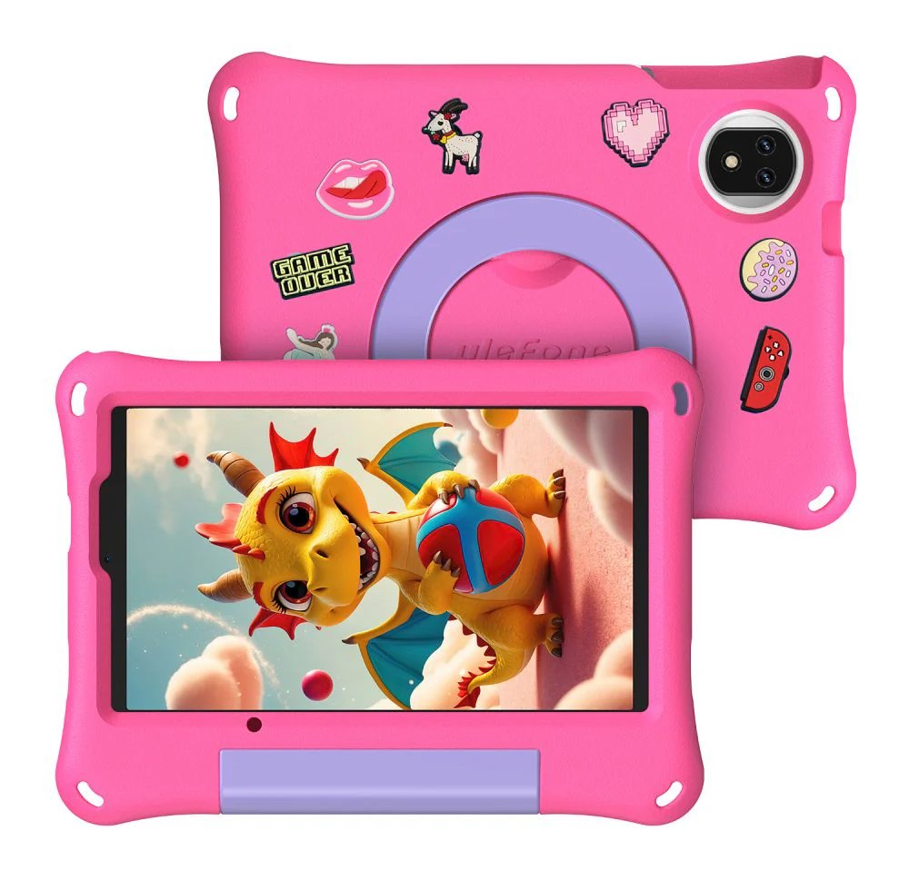 ULEFONE tablet ab A9 Pro Kids, 8.68", 4/128GB, 4G, Android 15, 5040mAh, ροζ 9715