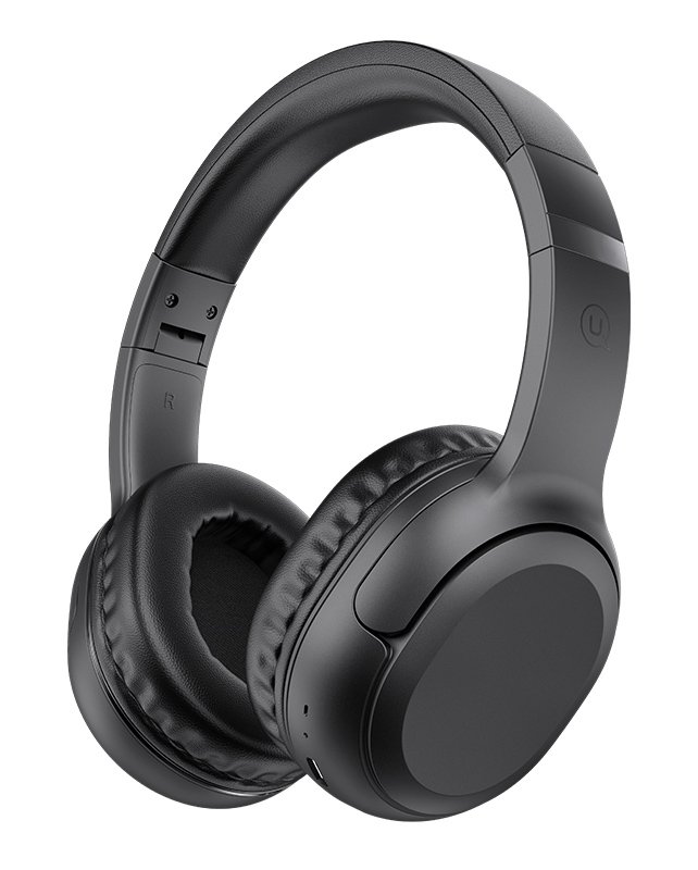USAMS headphones YG23, ασύρματα & ενσύρματα, Φ40mm, 300mAh, μαύρα 7634