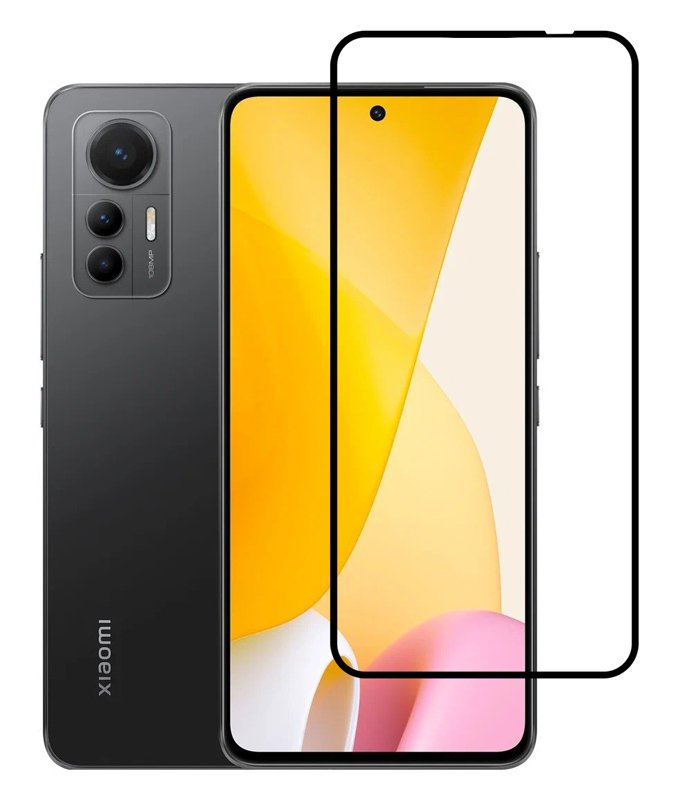 POWERTECH tempered glass 5D , full glue, Xiaomi 12 Lite, μαύρο 3974