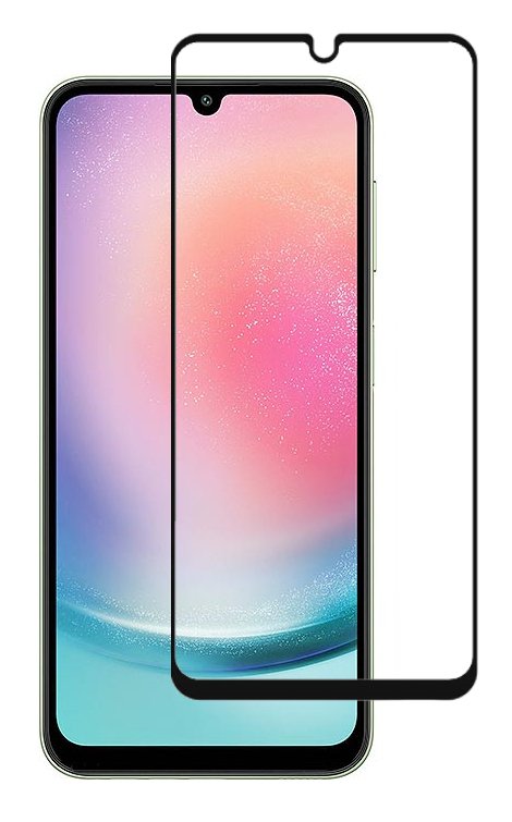 POWERTECH tempered glass 3D , Samsung A24, full glue, μαύρο 5002