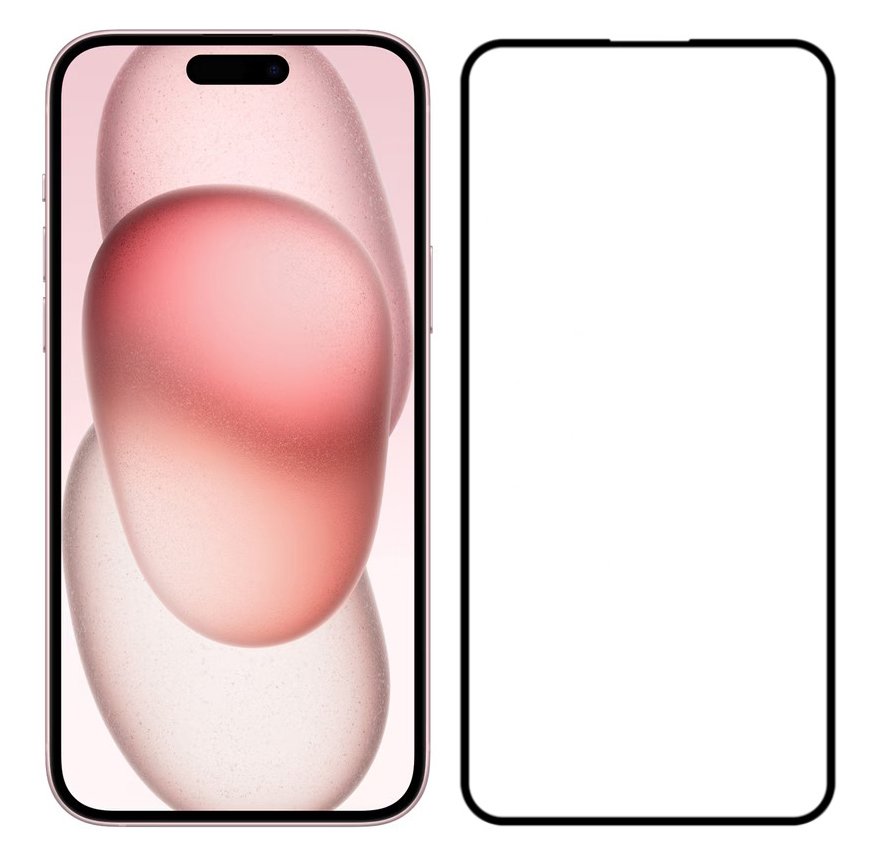 POWERTECH tempered glass 5D για iPhone 15, full glue 5524