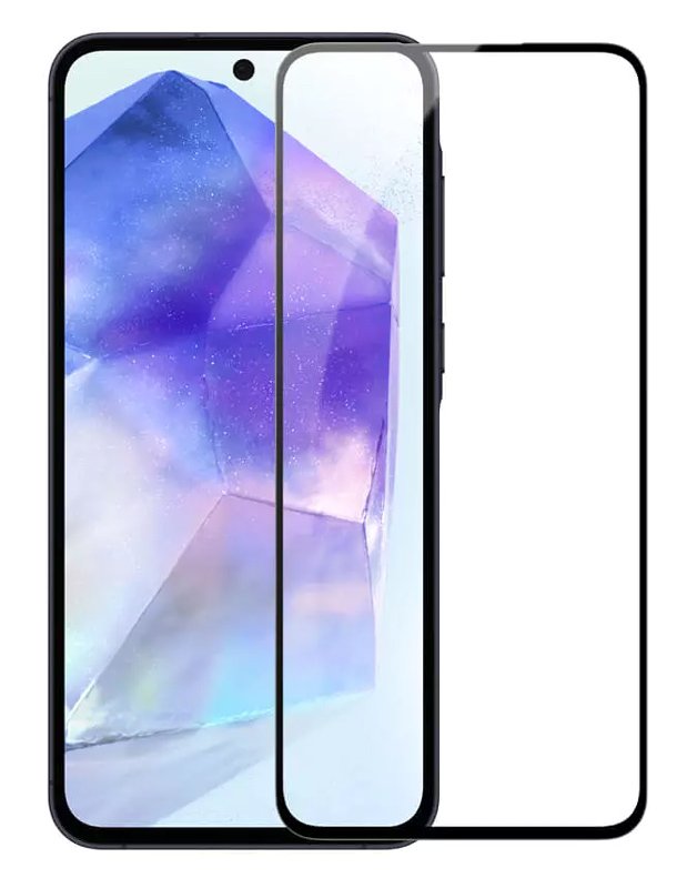 POWERTECH tempered glass 5D για Samsung A55 5G, full glue 6926