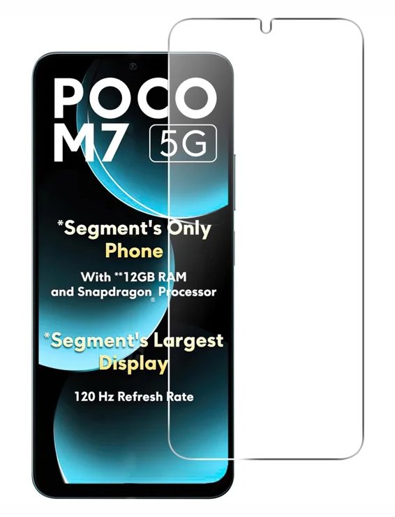 POWERTECH tempered glass 2.5D για Xiaomi Poco M7 5G 8954